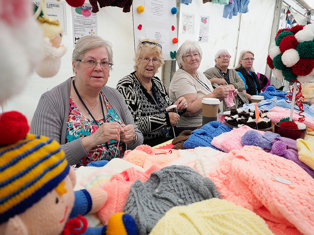 knitwear stall at Knowsley flower Show 2018 knitwear stall at Knowsley flower Show 2018