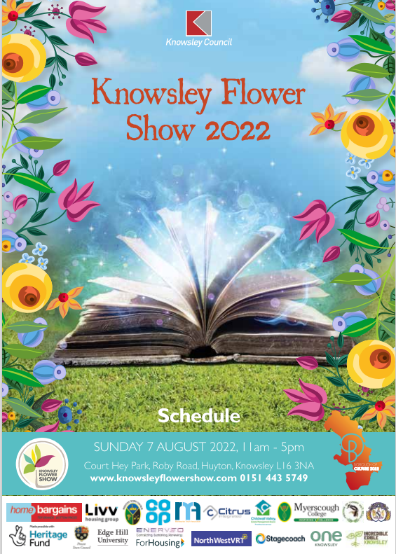 Front page of Knowsley Flower Show 2022 schedule